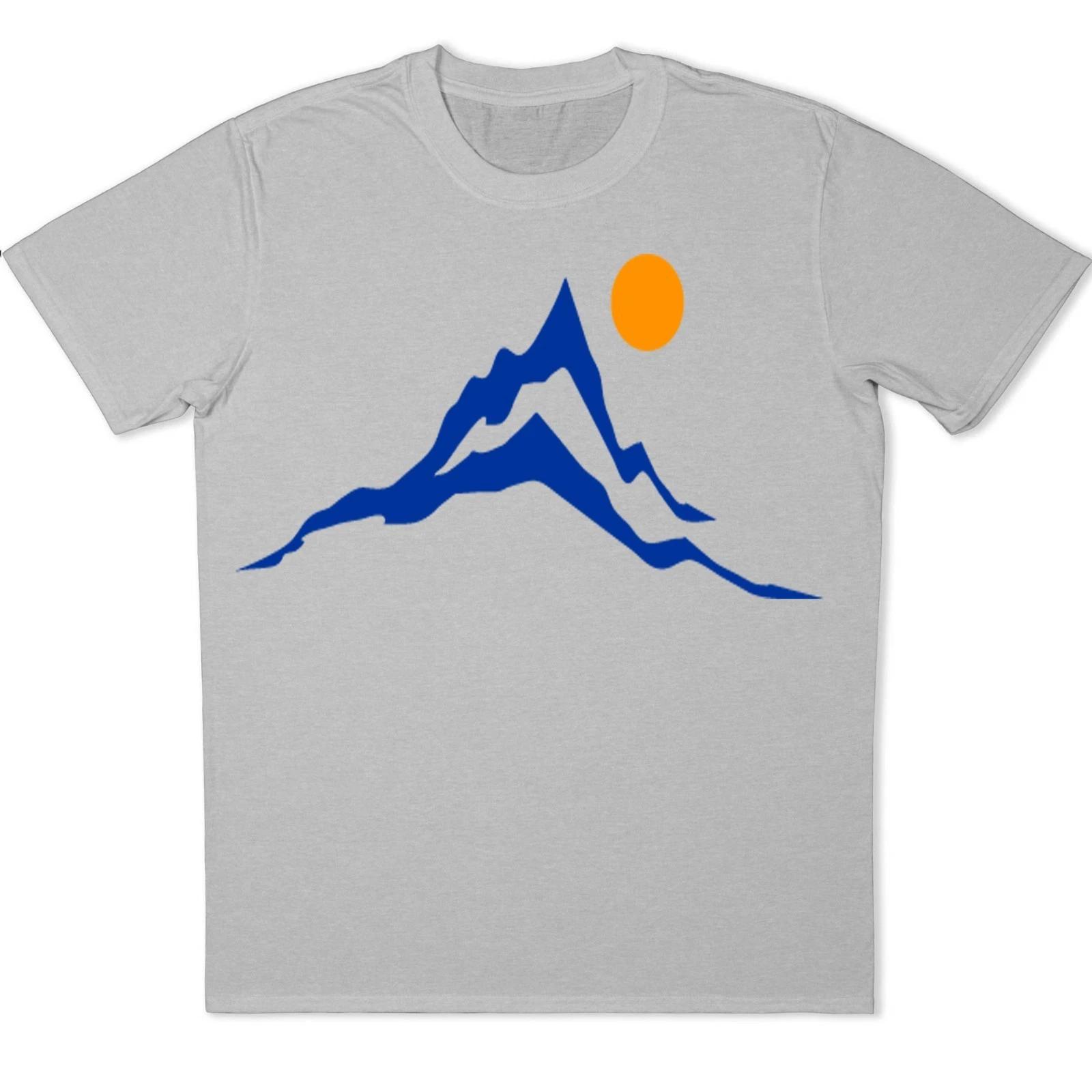 Mountain T-Shirt Nature Hiking Camping Graphic Tee Outdoor Adventure Sunset Top XXXL