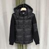 Mens Cotton Puffer Jacket With Patch Badge Hooded Loose Fit Streetwear Outdoor Winter Coat