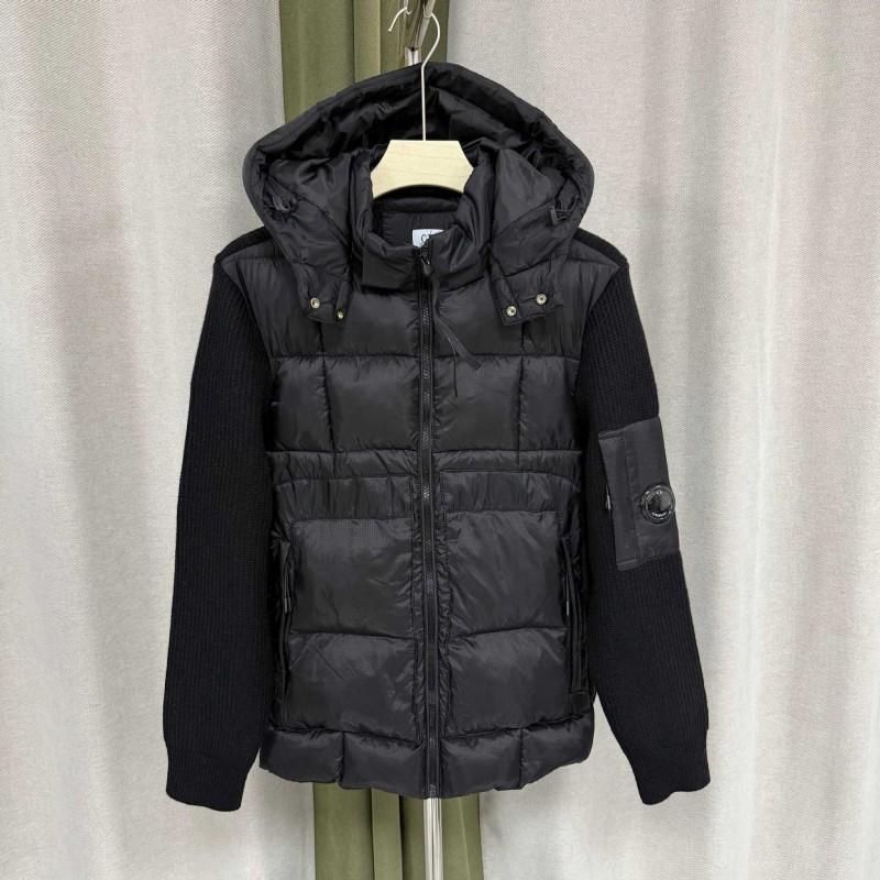 Mens Cotton Puffer Jacket With Patch Badge Hooded Loose Fit Streetwear Outdoor Winter Coat