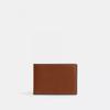 Coach Compact Billfold Wallet Saddle