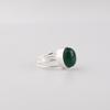 Natural Green Onyx Cab Gemstone 925 Sterling Silver Women Jewelry Partywear Ring For Anniversary Gift RR-73-23