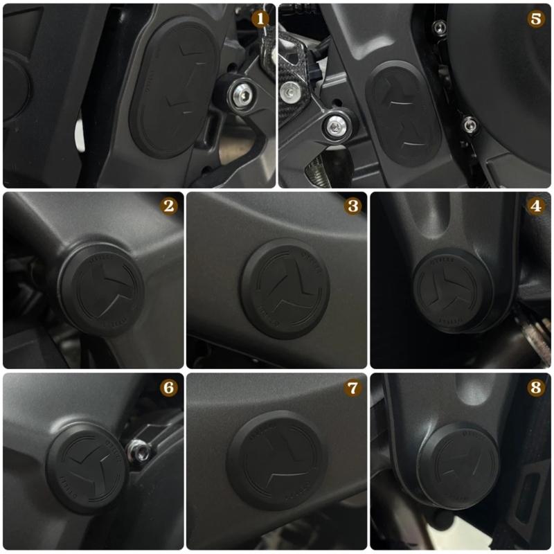 Accuracy Fit Motorcycle Frame Hole Caps Elastomer Plugs Dust Corrosion Protection Simple Installs for Bike MT-09 SP