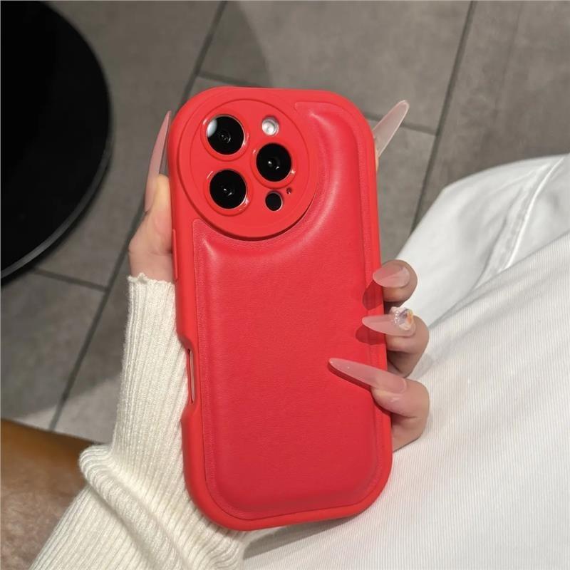 

Luxury Leather Texture Phone Case for For Iphone 11 12 13 14 15 16 17 Pro Max Plus Air Lens Protection Shockproof Bumper Cover iPhone 15 Plus
