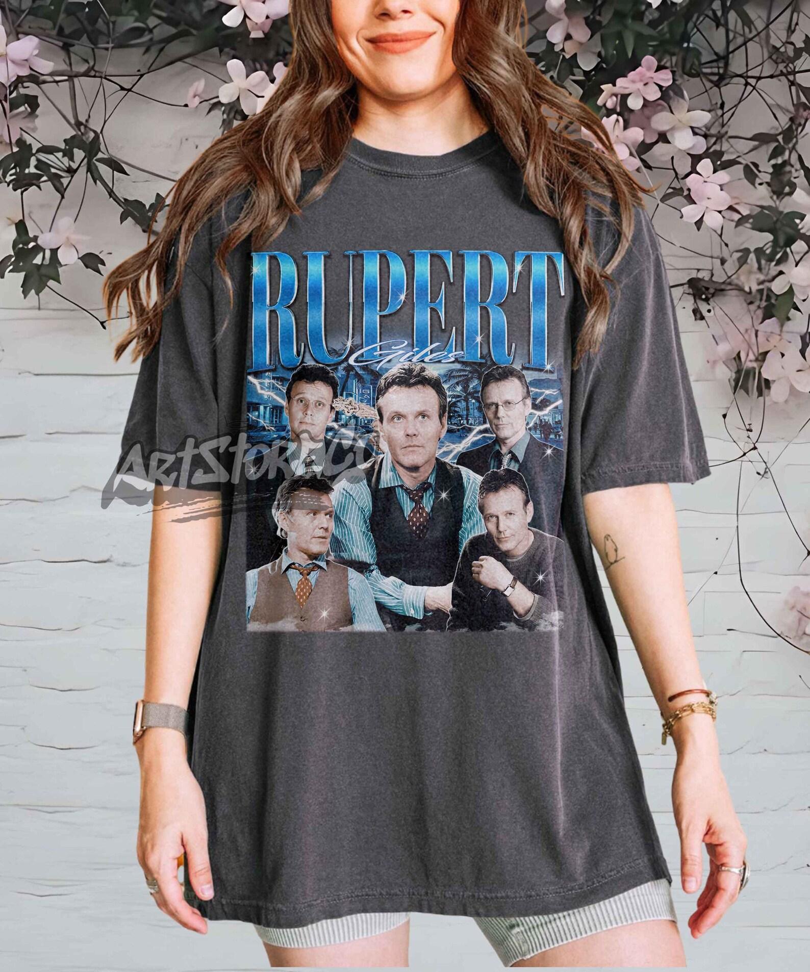 Rupert Giles Vintage Graphic Tee, Retro TV Series Apparel S