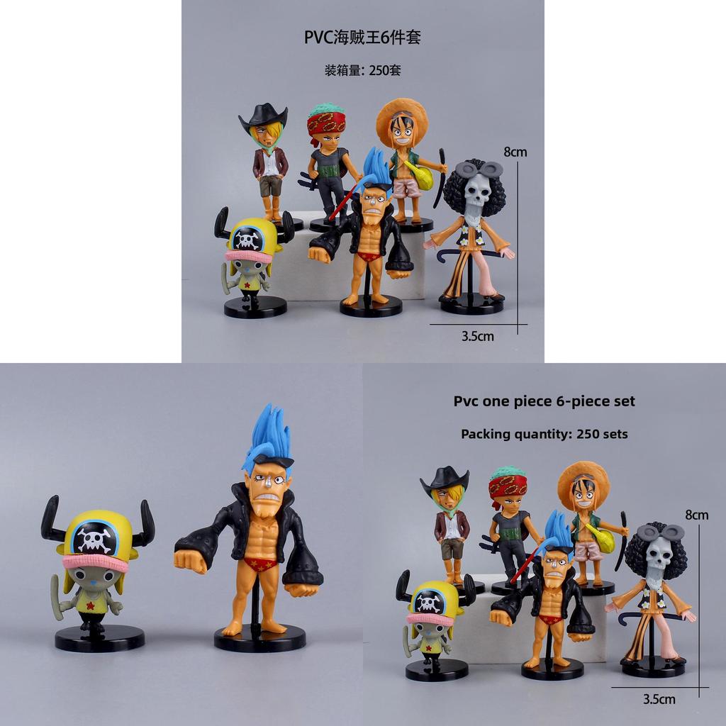 One Piece Cartoon Pvc Toy Set For Home Office Display And Collection
