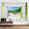 Bohemian Decor Wall Hanging Window Scenery Landscape Decor Tapestry Bedroom Background Wall Decor Tapestry
