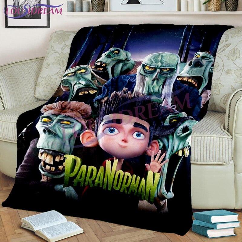 Horor Kreslený film Paranorman Throw Deka Flanelová deka Domácí dekorace Základy pokoje Deka Deka Pohovka a postel Deka