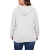 Women's  Casual Large Sized Long Sleeved Hooded Solid Color Sweatshirt