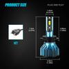 H1 H7 Hi/Lo Beam Led Canbus Lights 1:1 Mini Size Car Headlight With Fan 50000LM Super Bright Turbo Headlamp 6000K Auto Lamp