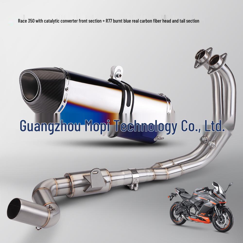 Stainless Steel Exhaust Muffler for Sai 350/400 - Front & Middle Sections, 51mm