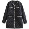 cotton-padded women's medium and long loose cotton-padded clothes, new fat sister large-size women's jackets, autumn and winter