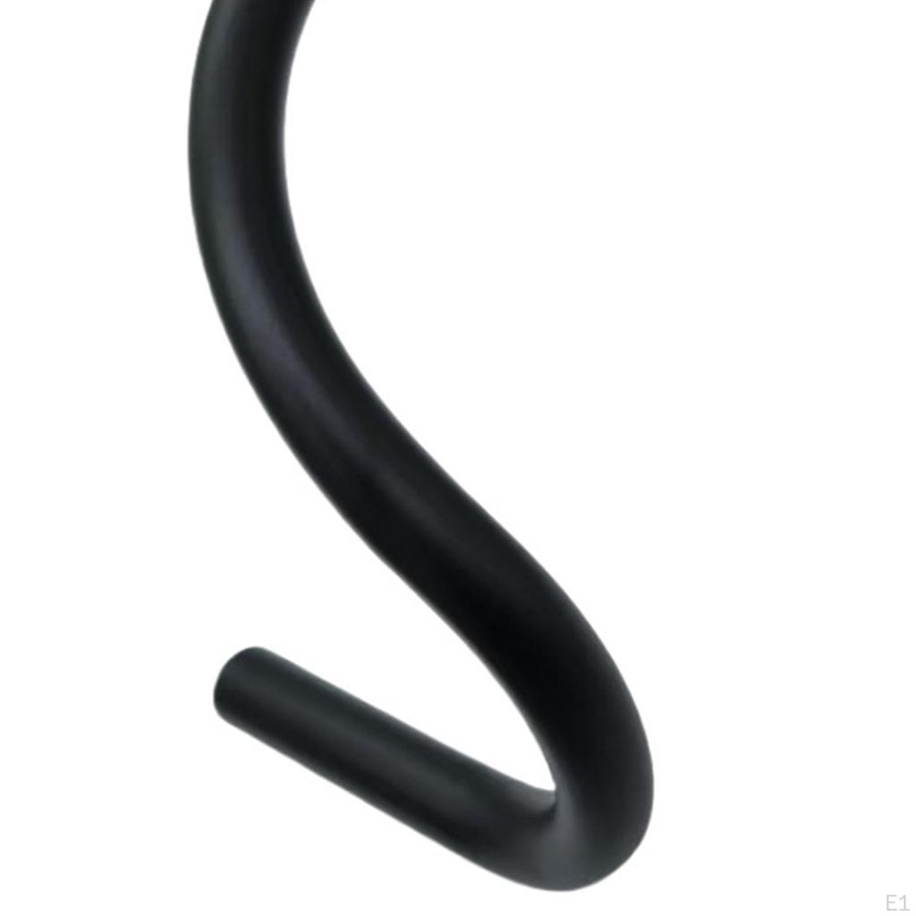 400mm Road Bicycle Bent Handlebar Aluminum Alloy Sturdy Easily Install Ergonomical Design 1inch