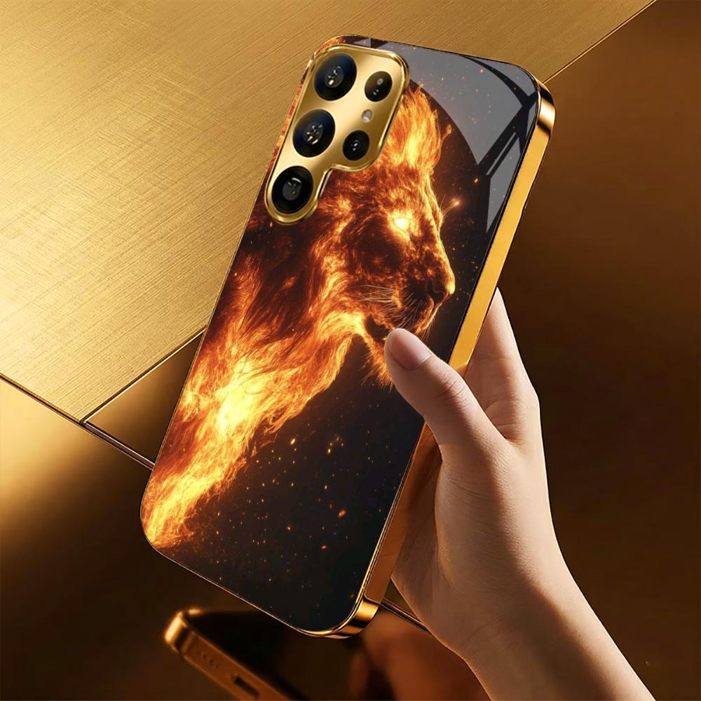 King Bestseller Model Luxurious PhoneCase Electroplated Glass PhoneCase for Samsung Galaxy S26 S25 S24 S23 S22 S21 FE,Ultra,Plus