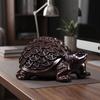 Feng Shui Prosperity Turtle Ornament Tabletop Carved Statue Wealth Decor