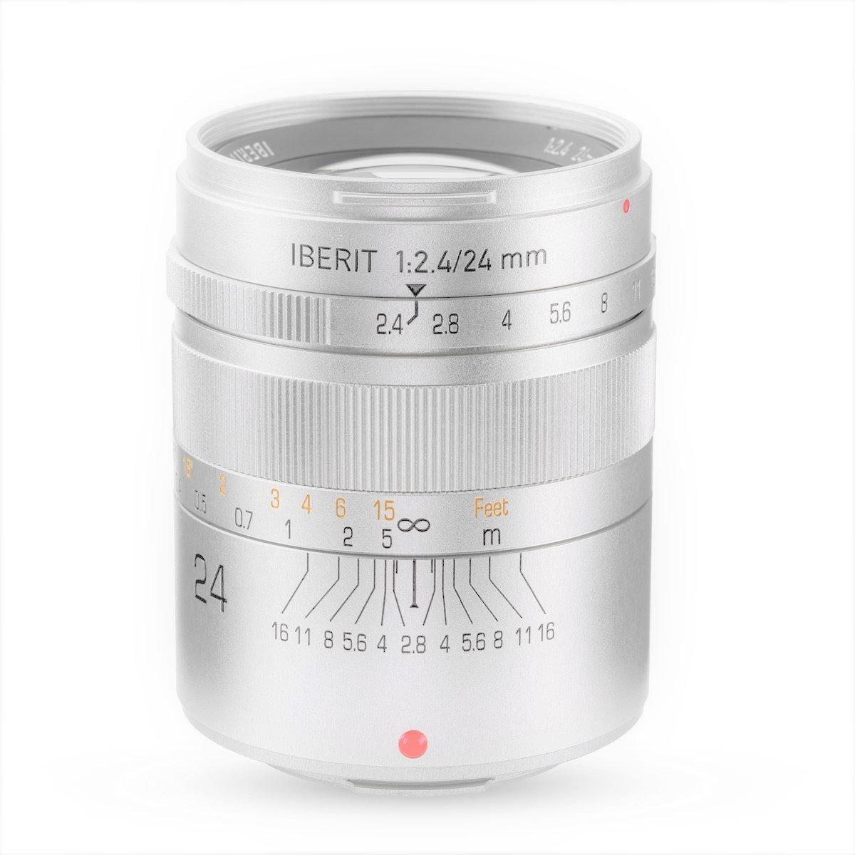 

KIPON Single Focus Lens IBERIT 24mm Lens for Fujifilm X Frosted Silver f/2.4