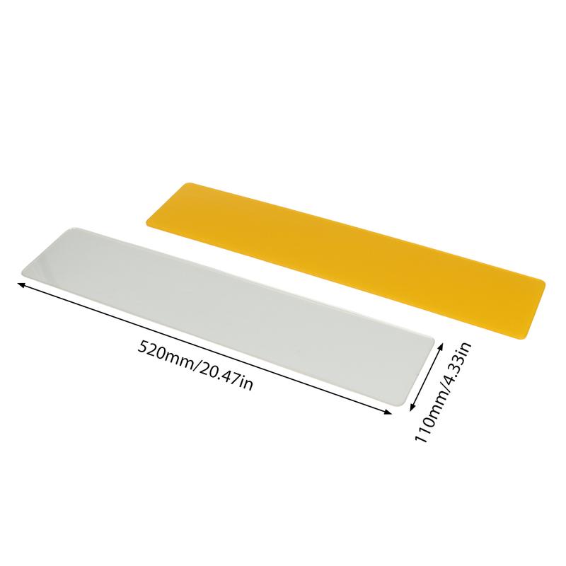 2pcs Auto Number Plate Arcylic With Reflective an & UK Blank Front Rear Standard Car License Plates Exterior Accessories