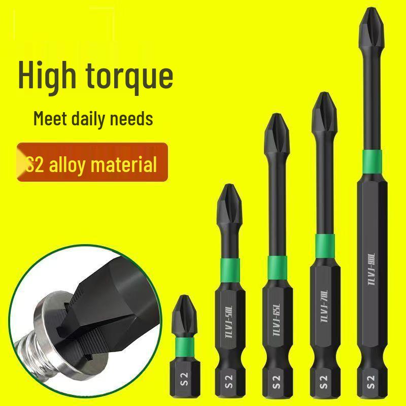 Impact-Resistant Magnetic Phillips Screwdriver Bit Set - High Hardness, Extended Hex Electric Drill Compatibility