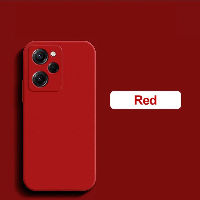 Firkantet full beskyttelsesdeksel Flytende silikon telefonveske for POCO X5 PRO 5G X5Pro X 5 POCOX5PRO 5G 6,67 TOMMES