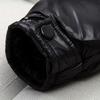 Shiny Cotton Jacket Unisex Short Hooded Thickened Cotton Coat Warm Outerwear Fashion Cold-Weather Clothing
