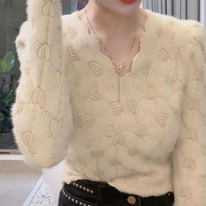 

Stylish and Versatile Long-sleeved Shirt for Women, Which Can Make You Younger, Slimmer and Fashionable XXL абрикосовый