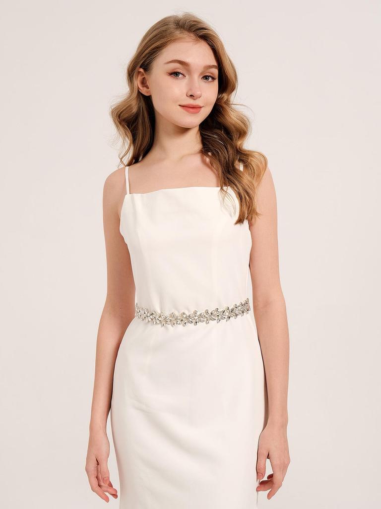 High-End Rhinestone Belt: Elegant Bridal and Evening Gown Waist Accessory