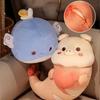 Delightfully Funny Shrimp And Pig Heart Plush Toy With Custom Design For Creative Collectors