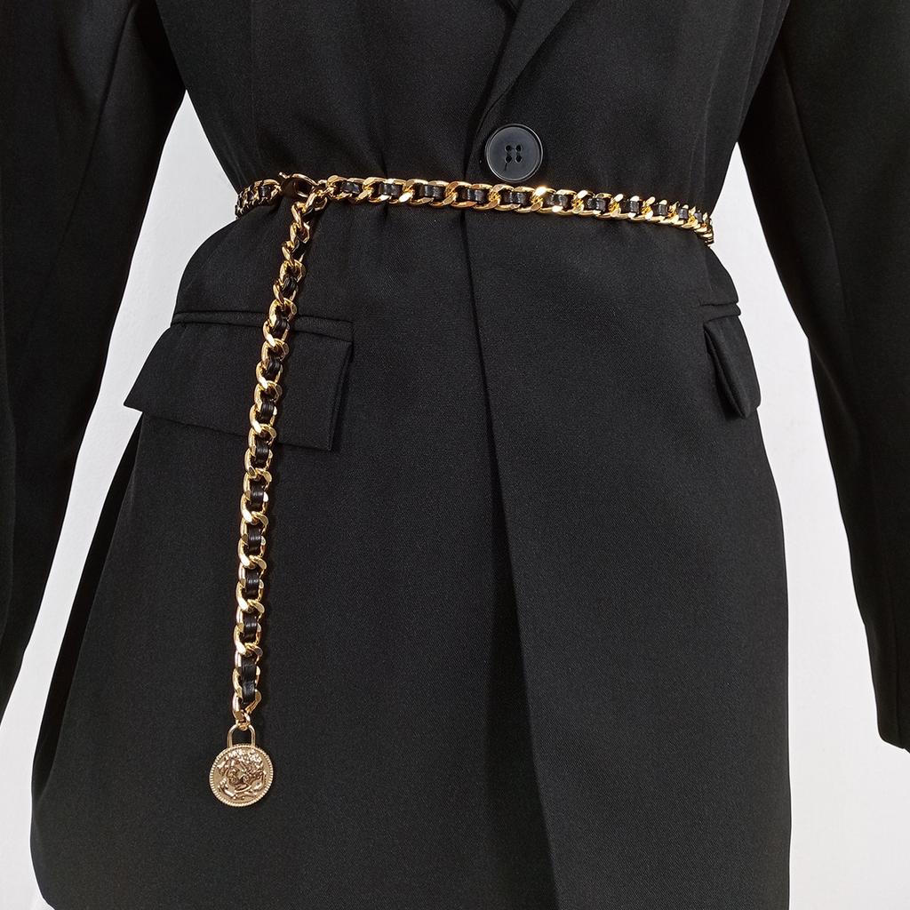 Four Seasons Available New Belt Women'S Leather Fashion Versatile Jeans Belt Decoration With Skirt, Suit, Sweater Waist Cover