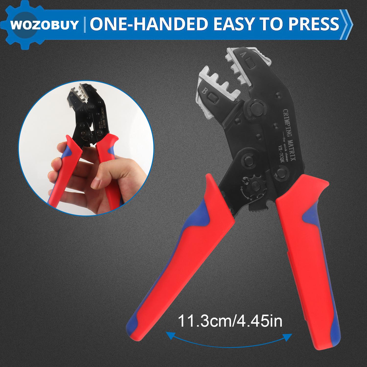 

Набор инструментов для обжима солнечных панелей 2,5 4,0 6,0 мм², щипцы для обжима с храповым механизмом для 8 пар изолированных клемм «папа-мама»