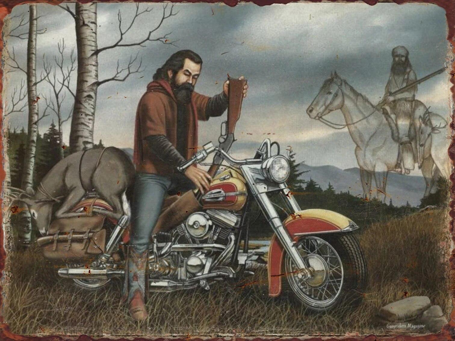 

Винтажный плакат с мотоциклом, металлические знаки, настенные эстетические прямоугольные украшения для магазина, дома, спальни, жестяная вывеска, декоративные таблички 20x30cm-7.9x11.8inch