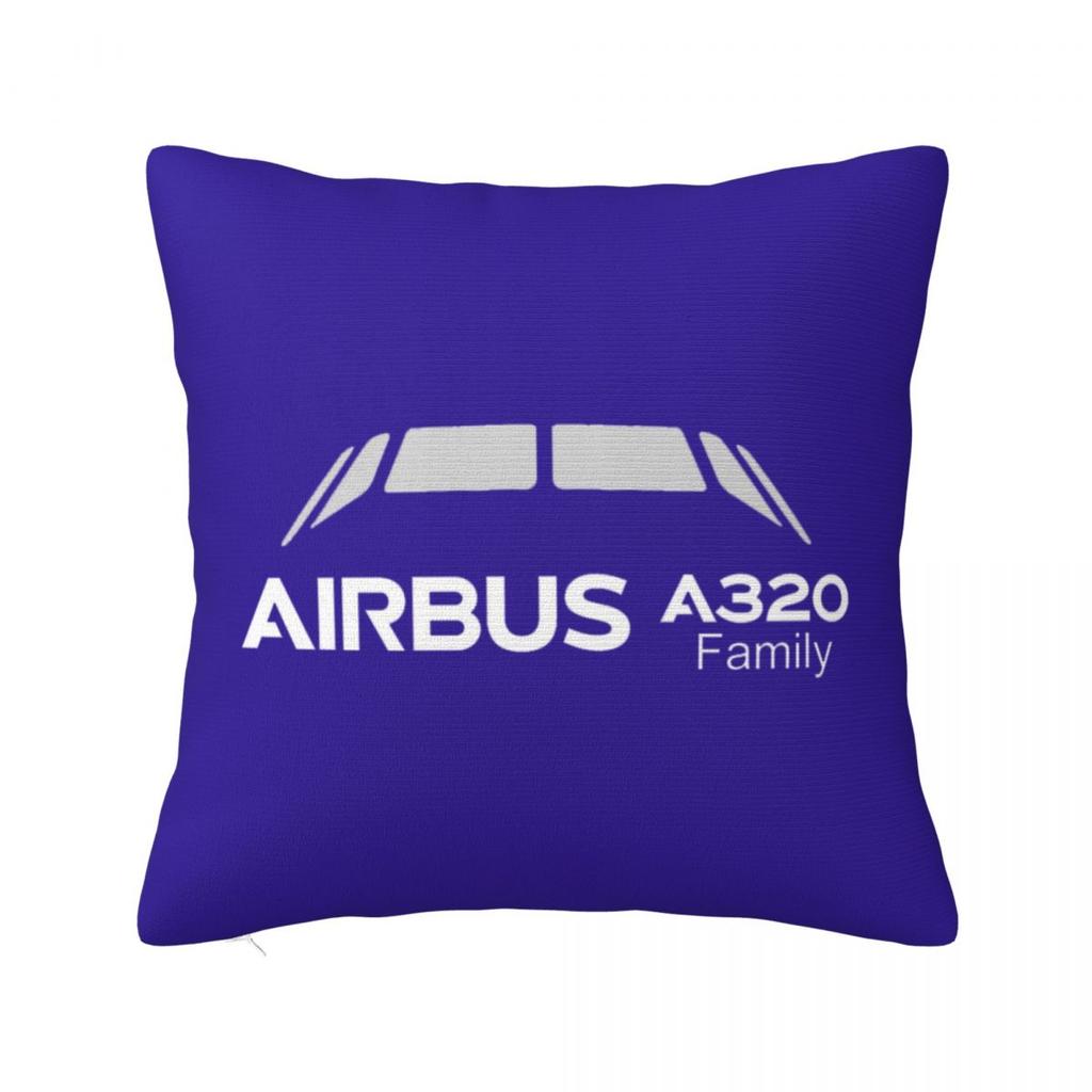 A320 Family Square Pillowcase Cushion Cover Pillow Case Throw Pillow Cover for Home Sofa Living Room