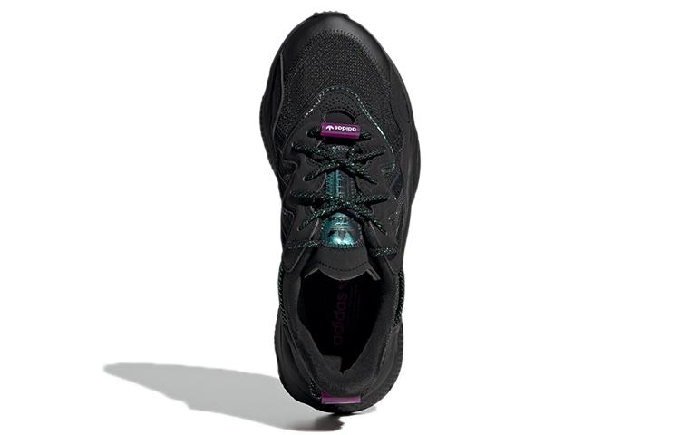 Women's Sneakers Adidas Wmns Ozweego 'Black Green Sonic'