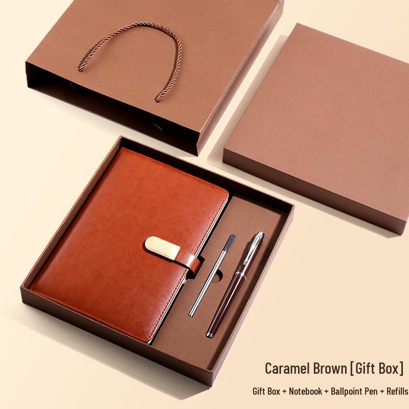 Customized Business Notebook Gift Set with Logo for Corporate Meetings and Client Souvenirs