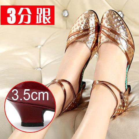 Latin Dance Shoes High Heel Dance Shoes Women's Soft Sole Low Heel Adult Square Dance Shoes Middle Heel Dance Shoes Performance