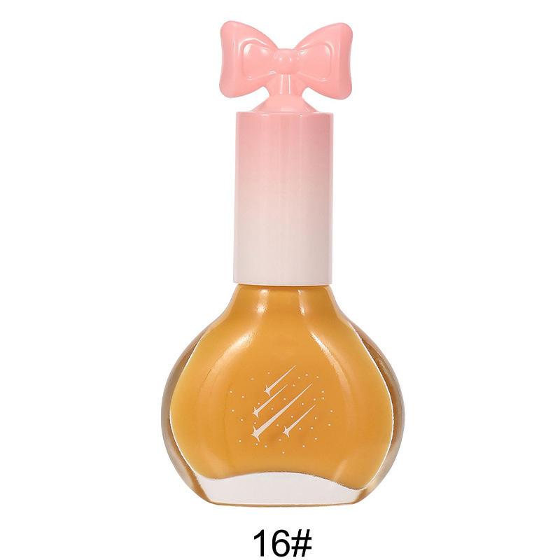 Nail Polish No Bake Oily Fast Drying Non-tearable Nude Color Long Lasting Waterproof Nail Polish