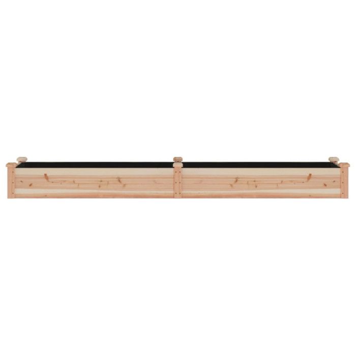 VidaXL Lit surélevé de jardin doublure 240x45x25 cm bois massif sapin 364295