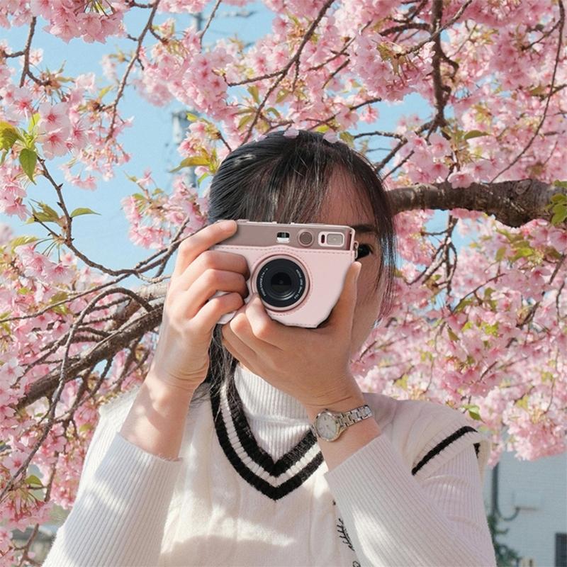 Retro Styl Lekka Torba na Aparat z Regulowanym Paskiem na Ramię Ochronna Wyściółka na Uchwyt do Kamer Mini EVO