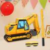 Excavator Piñata with Blindfold Events Children Birthday Indoor Outdoor Party Favor Decoration Play