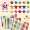 Glitter Foil Star Stickers: 15 Designs for Student Rewards