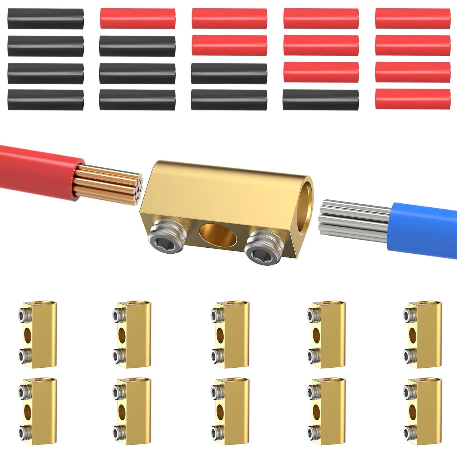 

Four M 5 Screw Fixation Brasses Terminal Connectors with Welding Observation Hole for Secure Wire Bonding