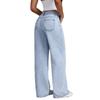 Spring 2026 New Casual American Style Long Pants Women's Fashion Loose Straight Wide-leg Denim Trousers Streetwear Causal Jeans