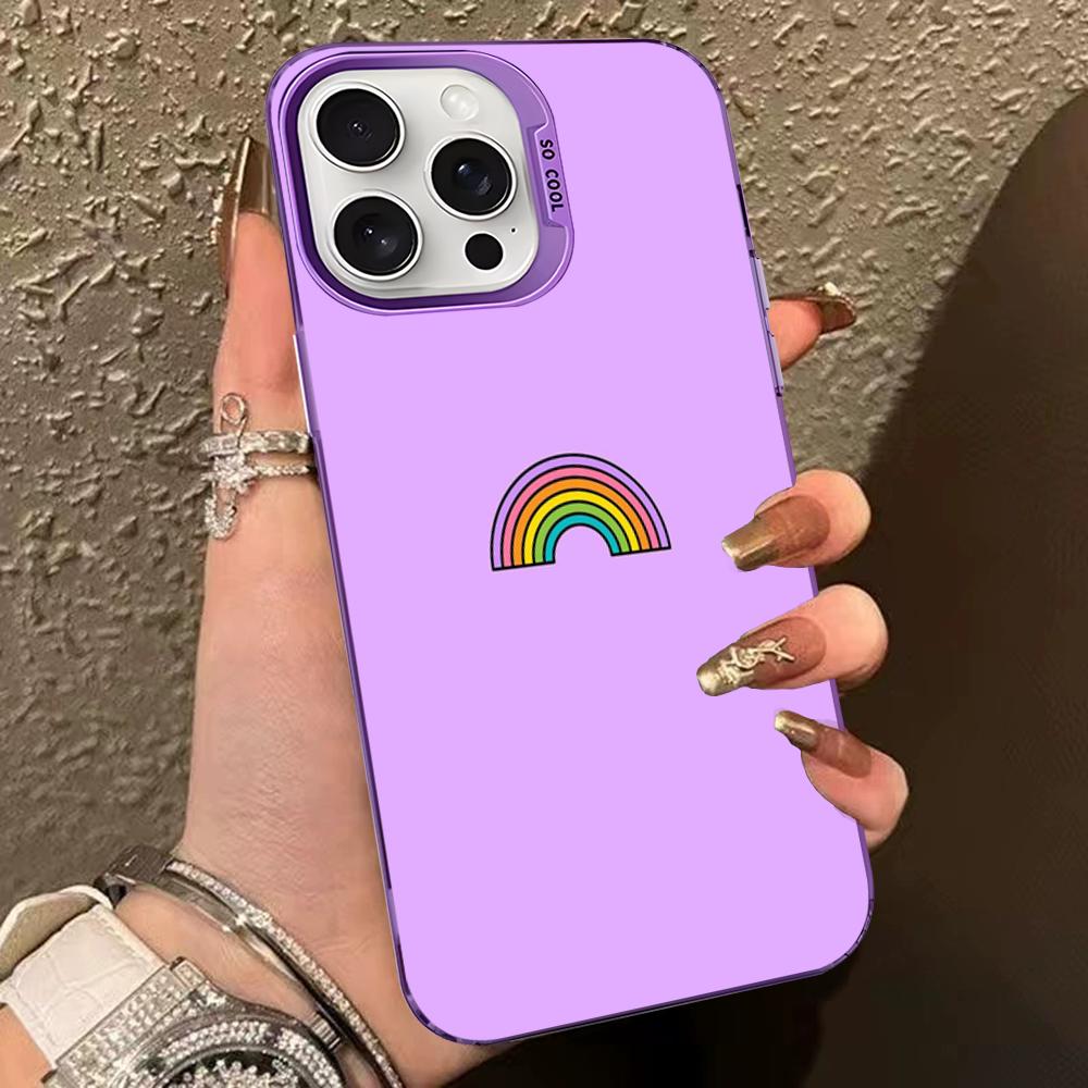 Lila Muster Hintergrund Handyhülle Für IPhone 16 15 14 13 12 11 Pro Max X XR XSMAX 8 7 Plus Matt Stoßfest Rückseite