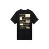 X Mikey Confidential Tee Letter Print Crew Neck Short Sleeve T-Shirt Men Tops Black 621919-01