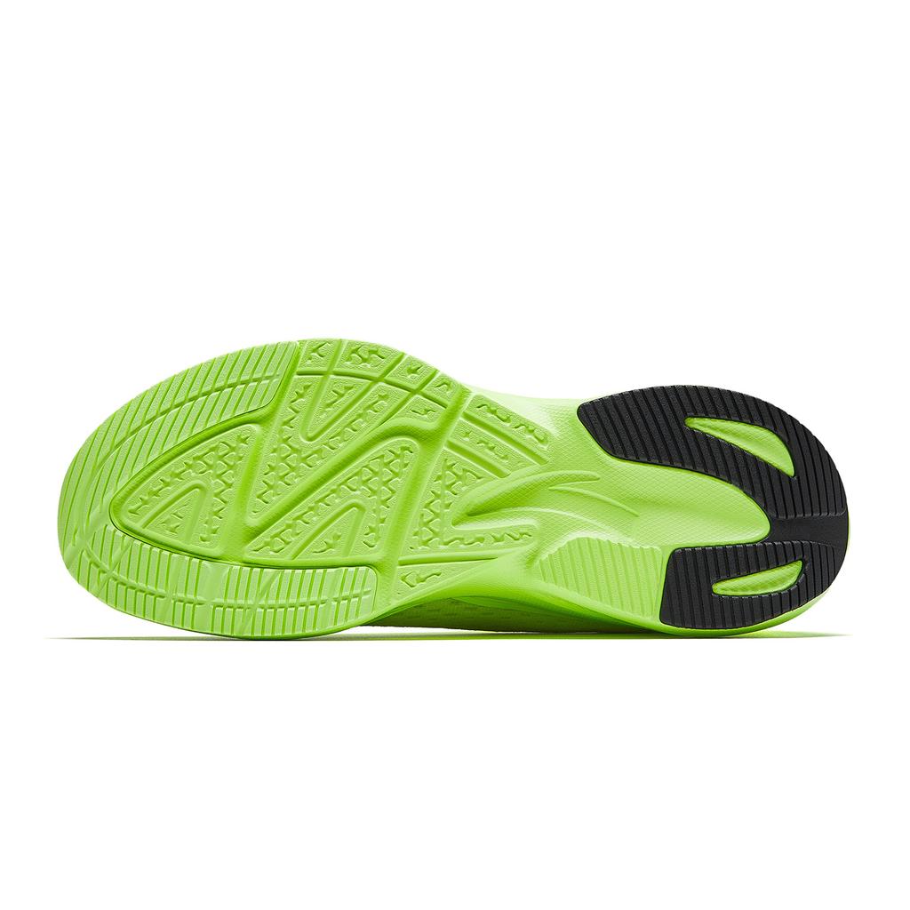 Anta A-Shock 7 Leichte Stoßdämpfung Rutschfest Niedrig geschnitten Laufschuhe Herren Sneaker Fluoreszierendes Grün 912615511-6