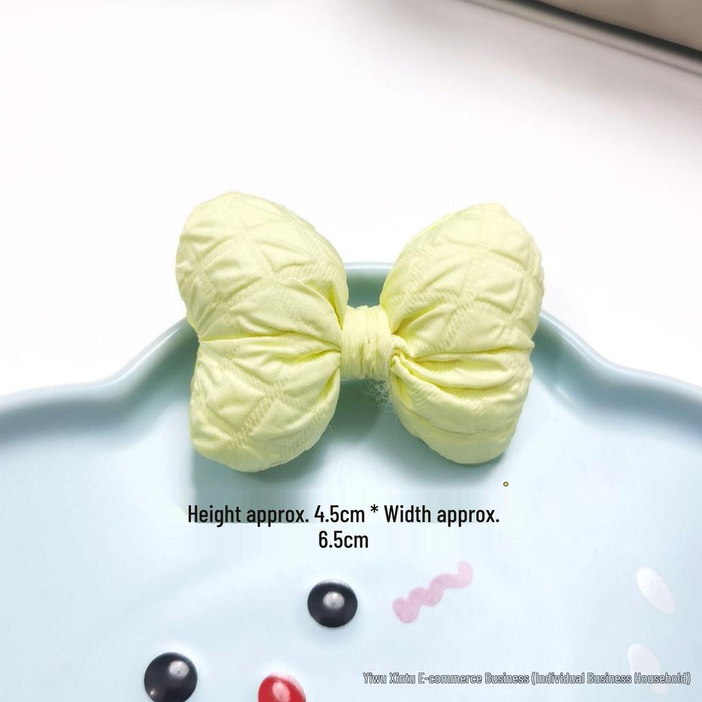 Korean Fabric Cotton Bow Knot Hair Clip & Doll Accessories for Kids