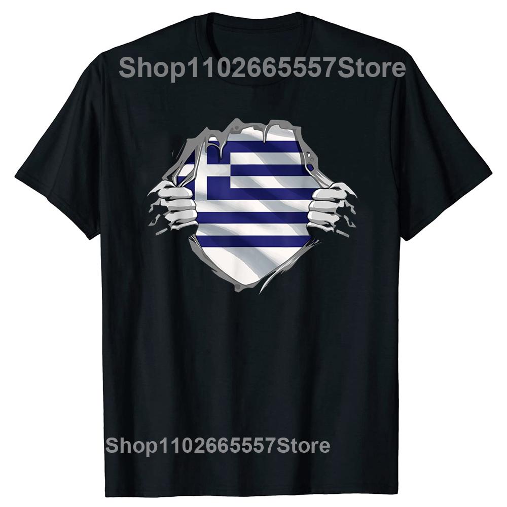 Funny Super Greek Proud Greece Flag T Shirts Summer Graphic Cotton Streetwear Short Sleeve Birthday Gifts Tshirt Unisexs Clothing