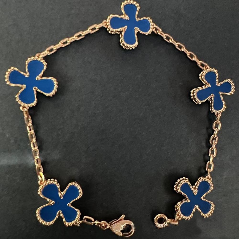 High Version Four-leaf Clover Bracelet Female Mother-of-pearl Agate Five-flower Ladies Bracelet