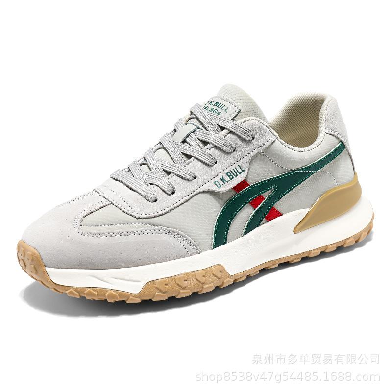 

Four Seasons Leather Breathable Light Mesh Daddy Shoes Platform Non-slip Men s Sports and Casual Shoes Versatile Forrest Gump Shoes 39