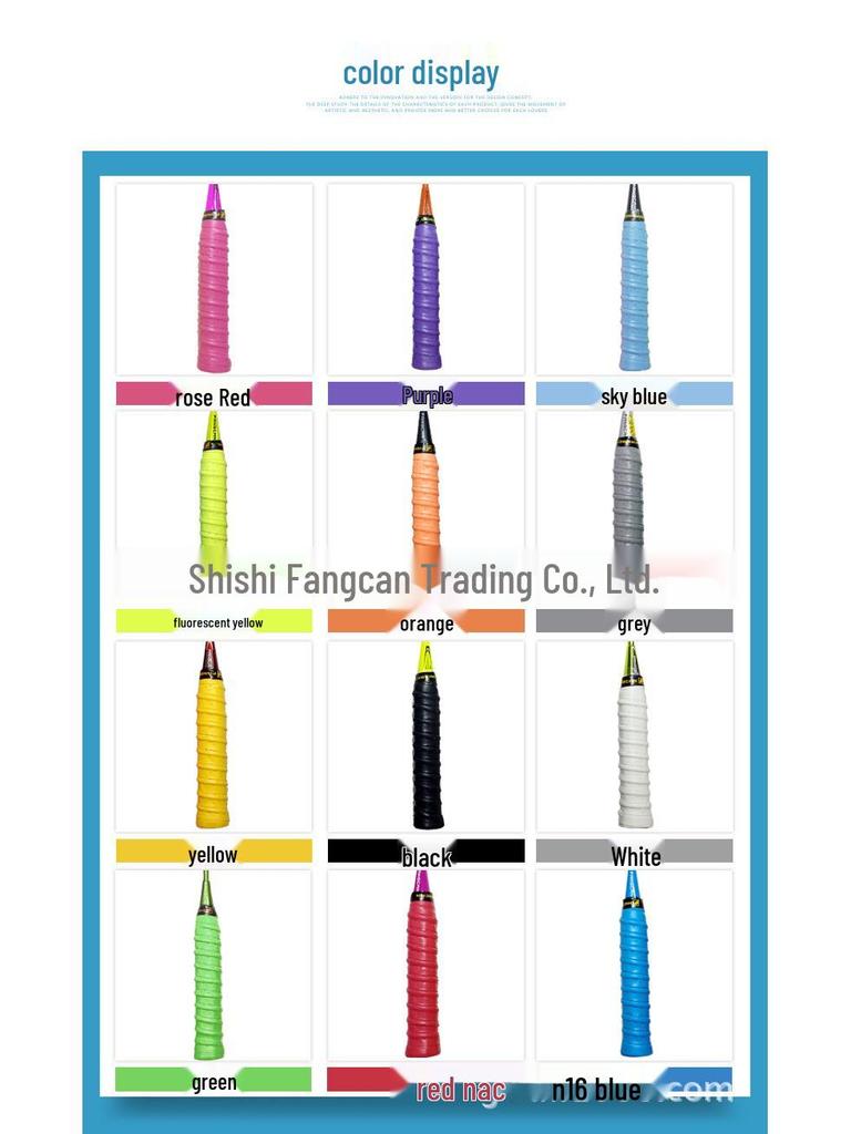 Fangcan Dragon Bone 6-Pack Anti-slip Perforated Badminton Racket Grips with EVA Ridge