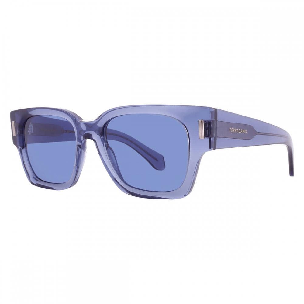 Salvatore Ferragamo Men S SunglaSSeS Blue Square Sf2010S 432 52 Multi