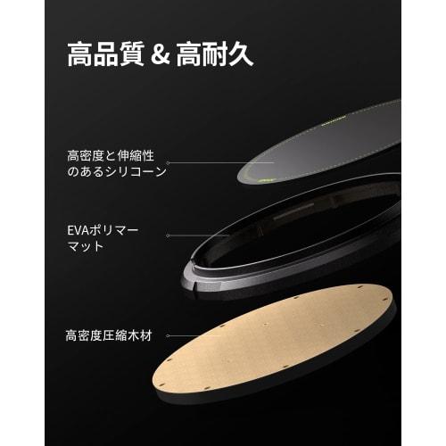 Donner 12-inch Black Drum Practice Pad Set, Quiet, High-Rebound, Anti-Vibration, Percussion Kit with Snare Drum Stand, 3 Pairs of Drumsticks, Sheet Mu